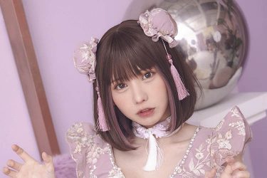 えなこ、かわいさ120%の桃色チャイナ