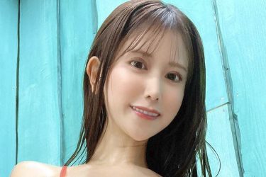 名取くるみ、下パイ光る艶テカショット