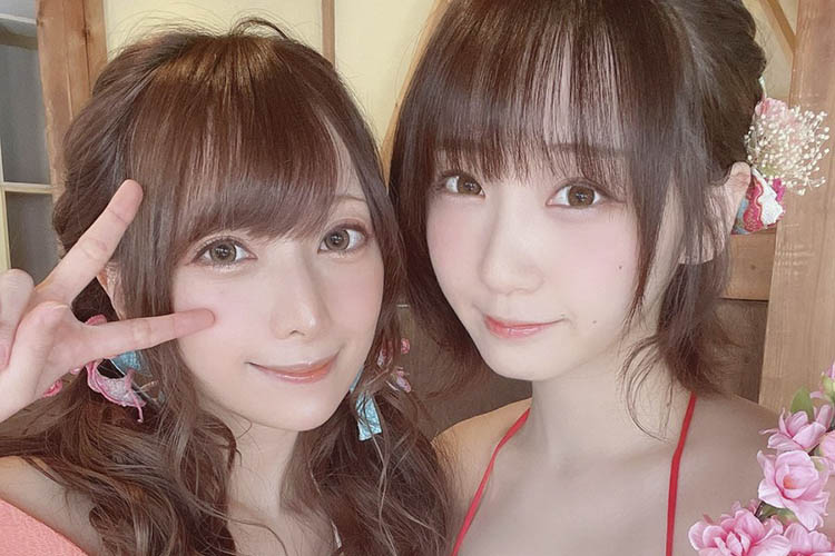 宮本彩希＆伊織もえ、色白美ボディ競演の画像1