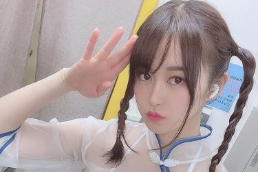 伊藤しずな、中華風ツインテールで透けチャイナ