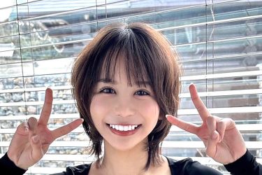 パピコ、笑顔輝くフロント丸アキ美バスト