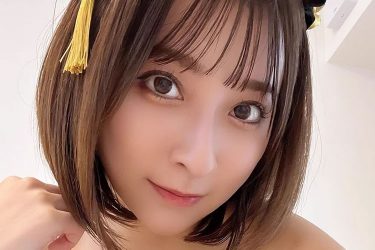 緒方咲、チャイナ×網タイの艶ボディ