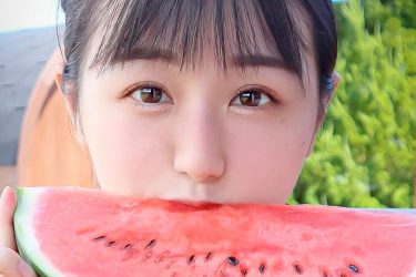 くりえみ、ジューシーなスイカ美女