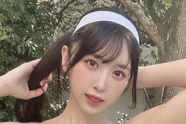 真島なおみ、気合いのヌーディビキニ