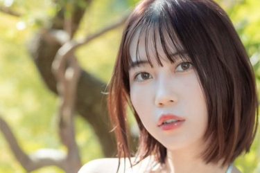 伊織いお、うららか純白ビキニ美女