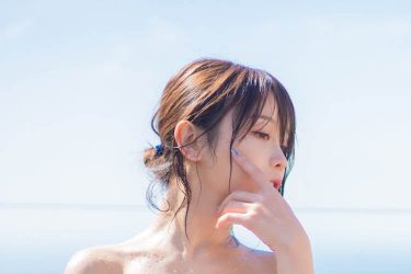 いくみ、タオル一枚のギリギリショット