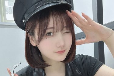 けんけん、敬礼ポリスの美谷間