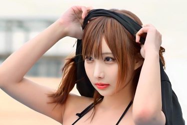 らいむたそ、マイクロビキニの極上美バスト