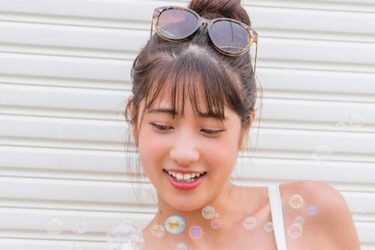 岡本杷奈、ビジュ爆発シャボン玉ポスト